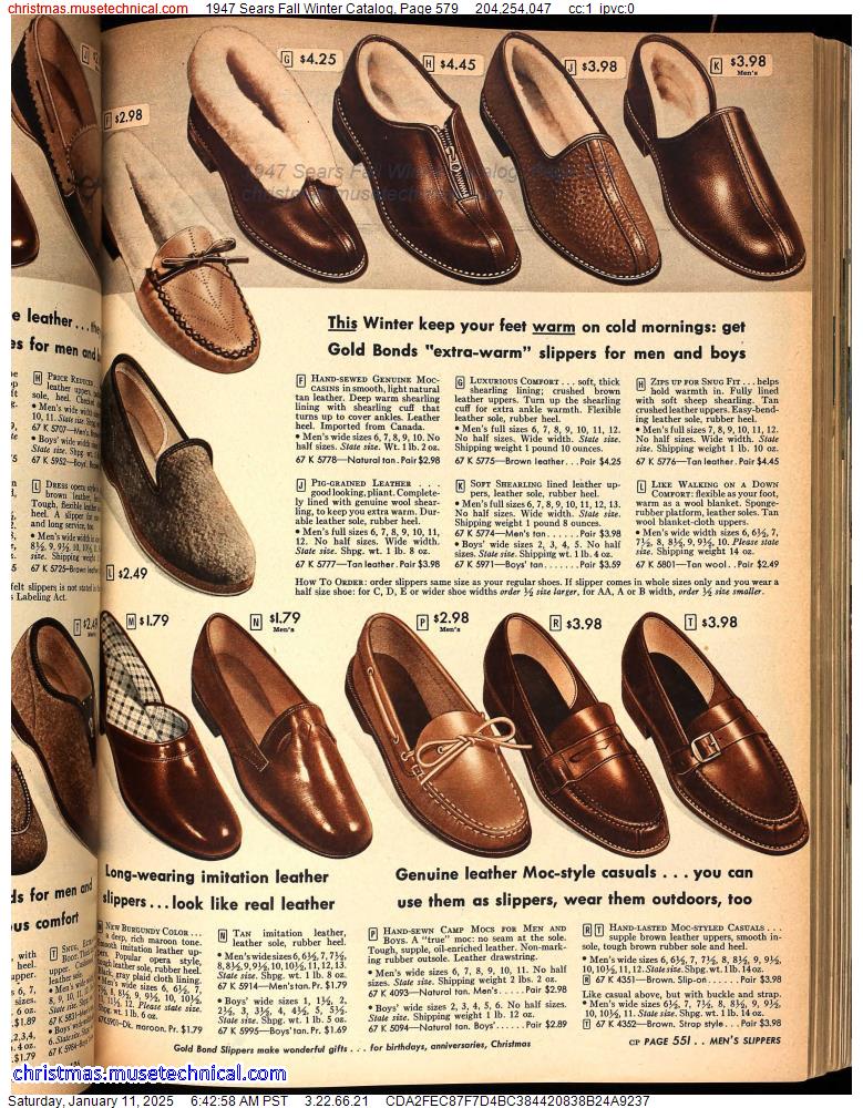 1947 Sears Fall Winter Catalog, Page 579