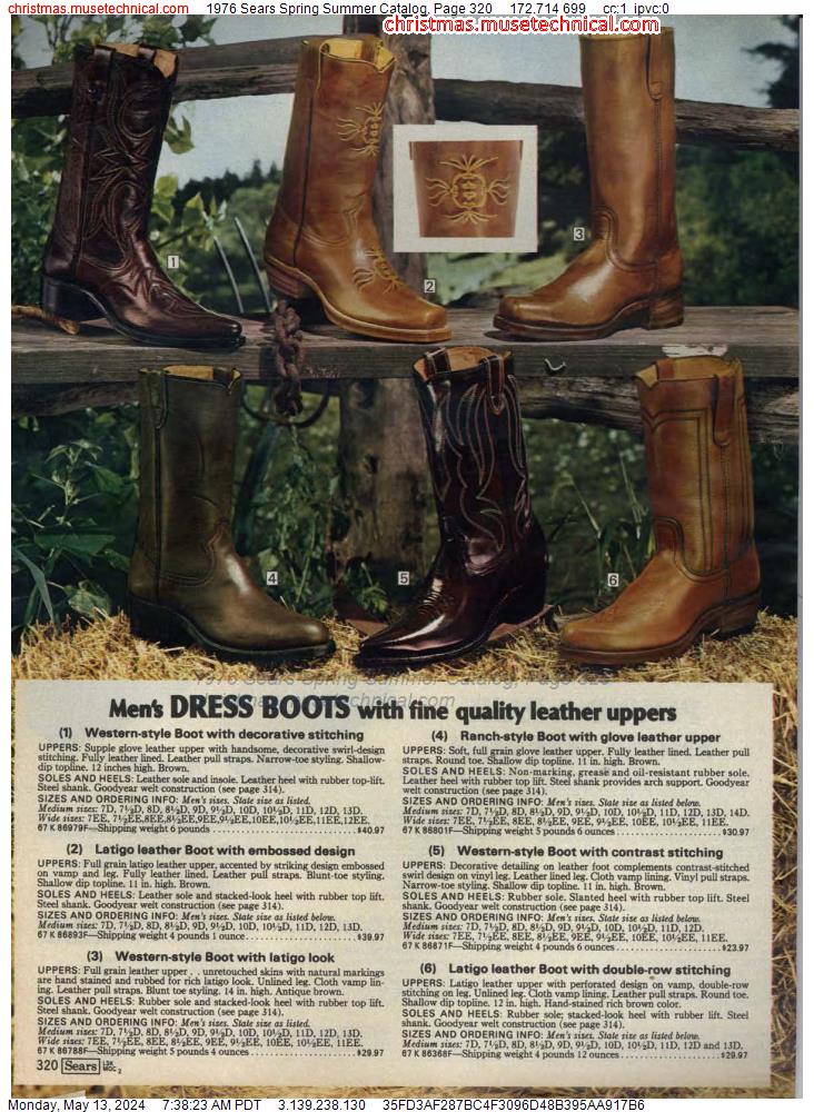 1976 Sears Spring Summer Catalog, Page 320