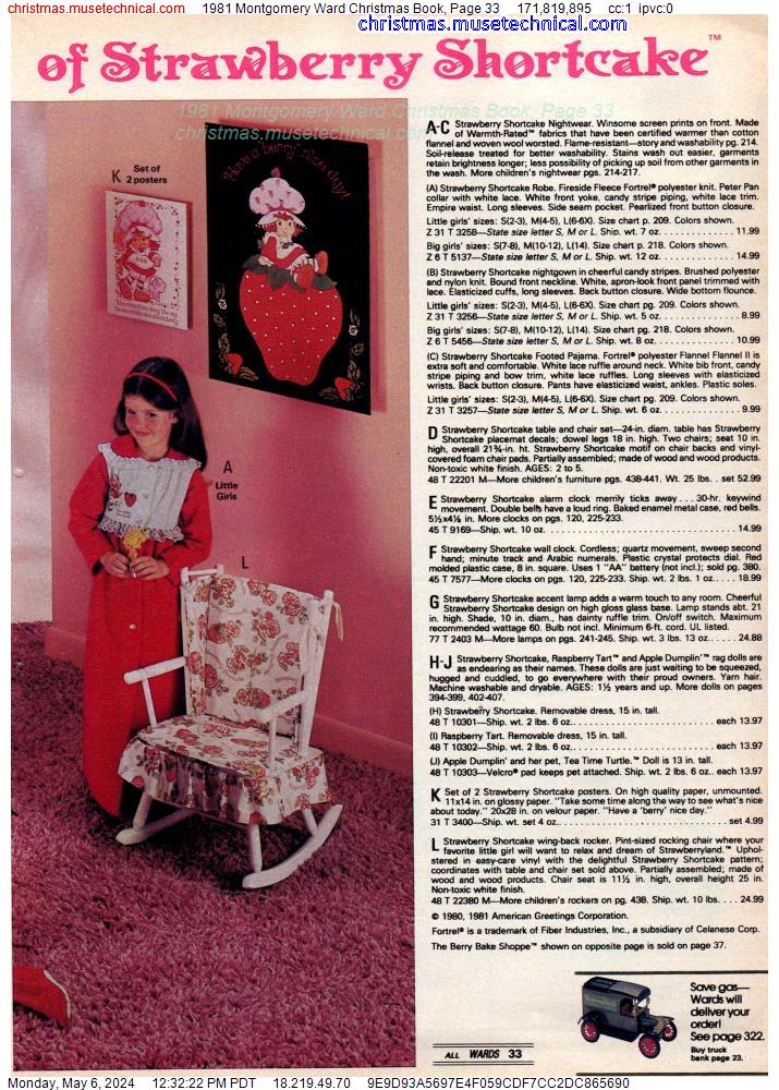 1981 Montgomery Ward Christmas Book, Page 33