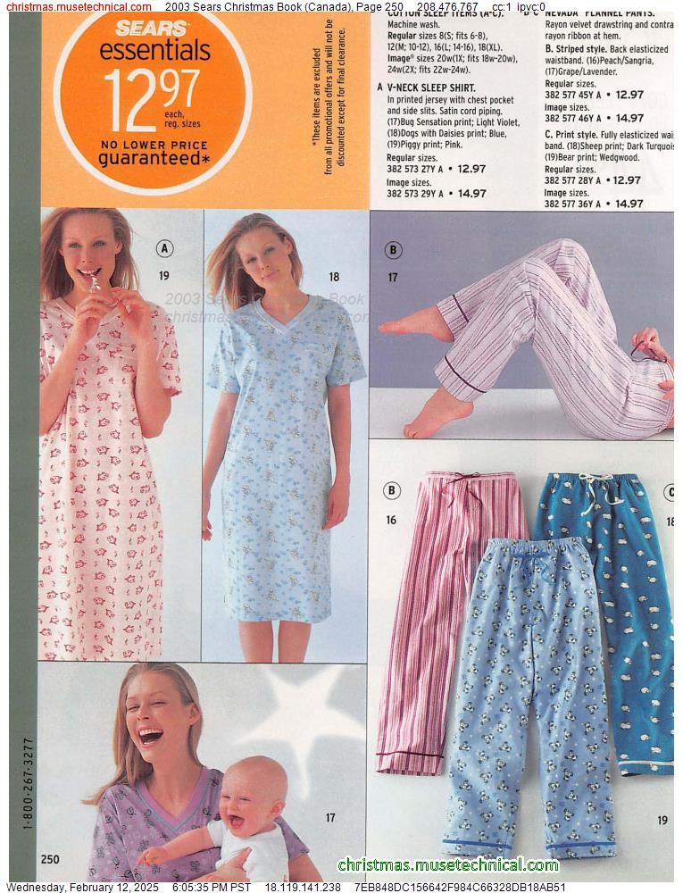 2003 Sears Christmas Book (Canada), Page 250