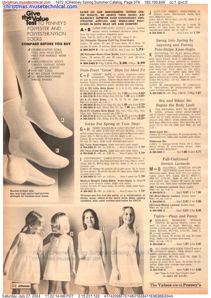 1972 JCPenney Spring Summer Catalog, Page 376