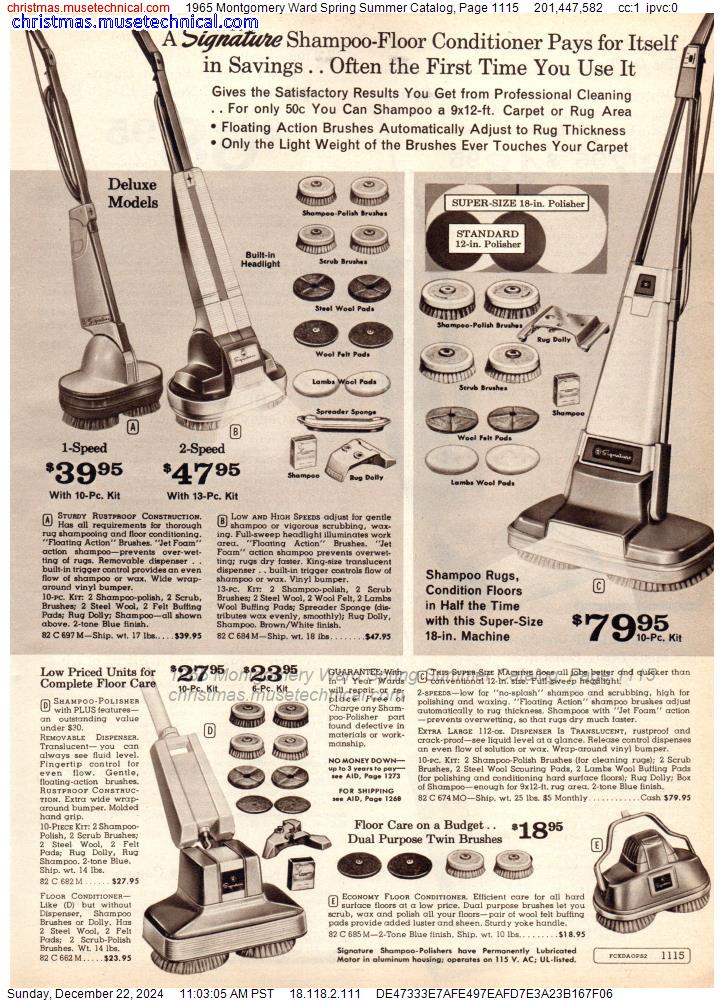 1965 Montgomery Ward Spring Summer Catalog, Page 1115