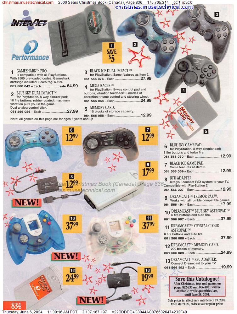 2000 Sears Christmas Book (Canada), Page 836