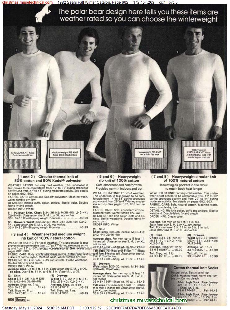 1982 Sears Fall Winter Catalog, Page 602