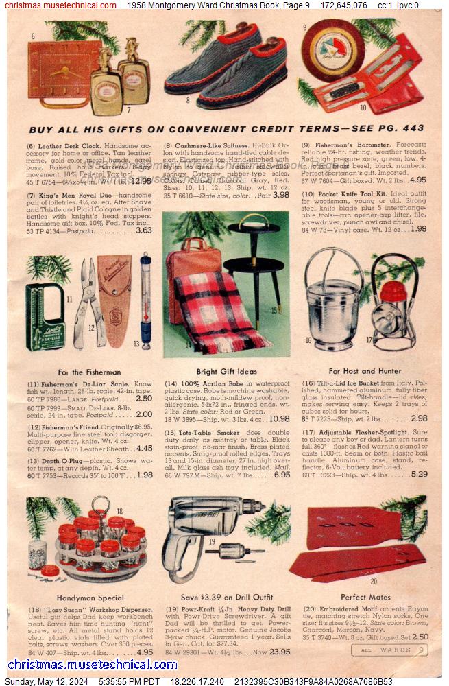 1958 Montgomery Ward Christmas Book, Page 9