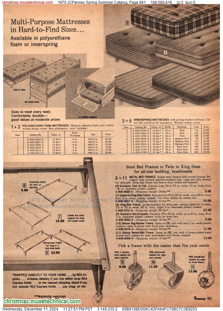 1970 JCPenney Spring Summer Catalog, Page 881