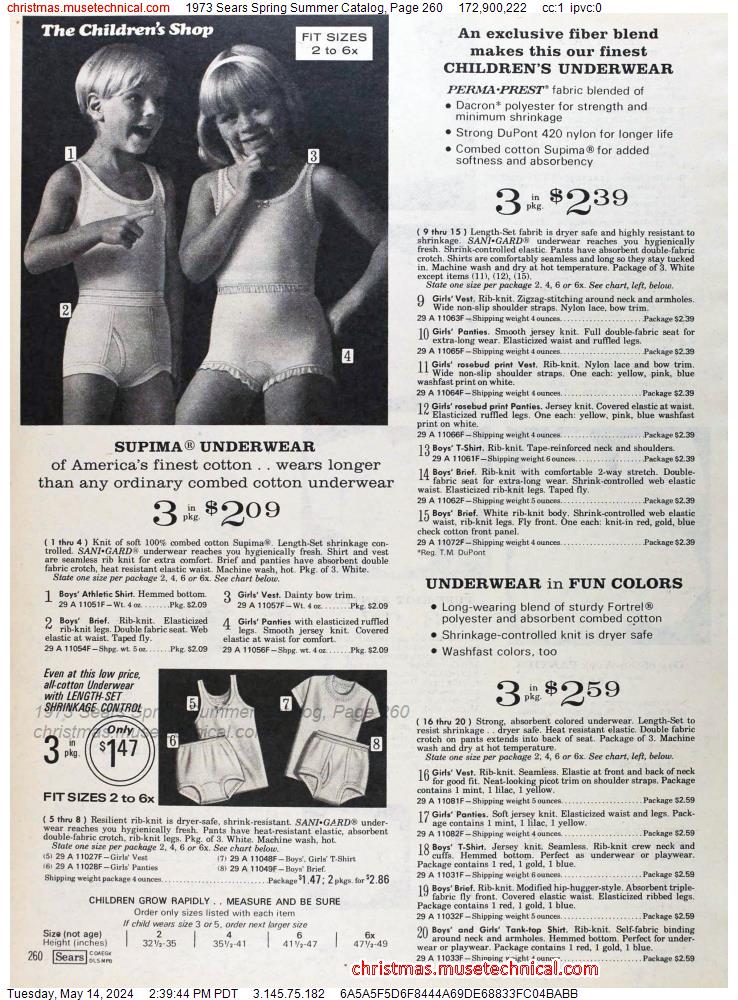 1973 Sears Spring Summer Catalog, Page 260