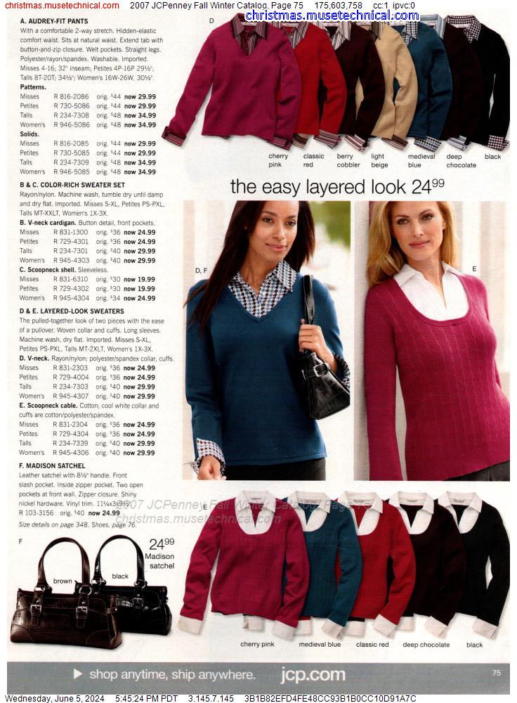 2007 JCPenney Fall Winter Catalog, Page 75