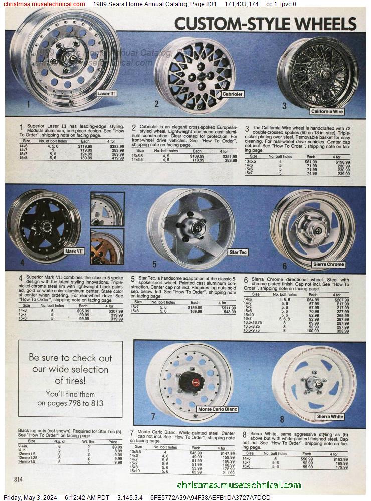 1989 Sears Home Annual Catalog, Page 831