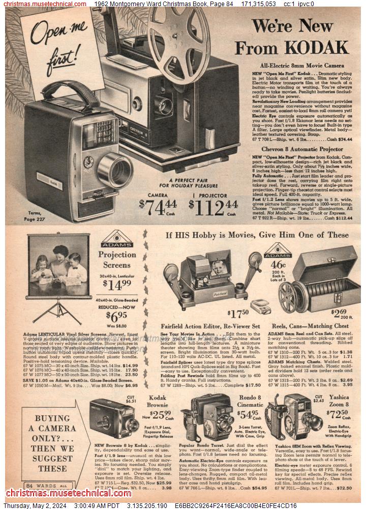 1962 Montgomery Ward Christmas Book, Page 84