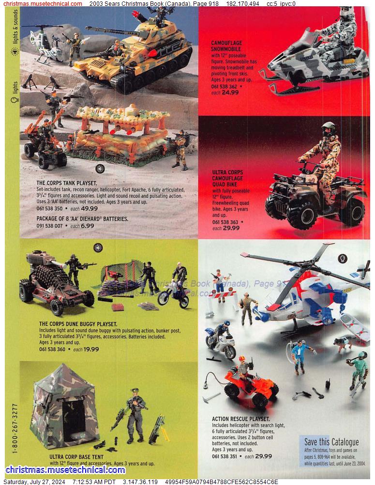 2003 Sears Christmas Book (Canada), Page 918