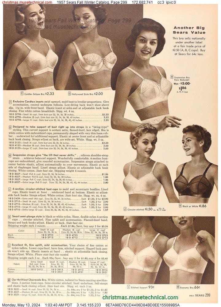 1957 Sears Fall Winter Catalog, Page 299