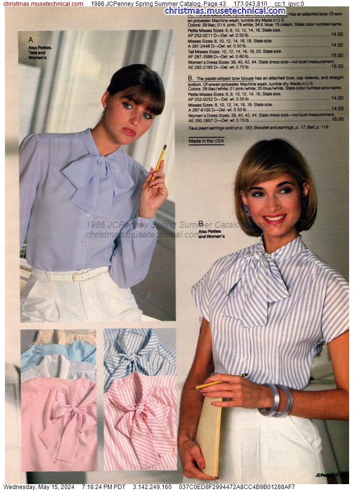 1986 JCPenney Spring Summer Catalog, Page 43