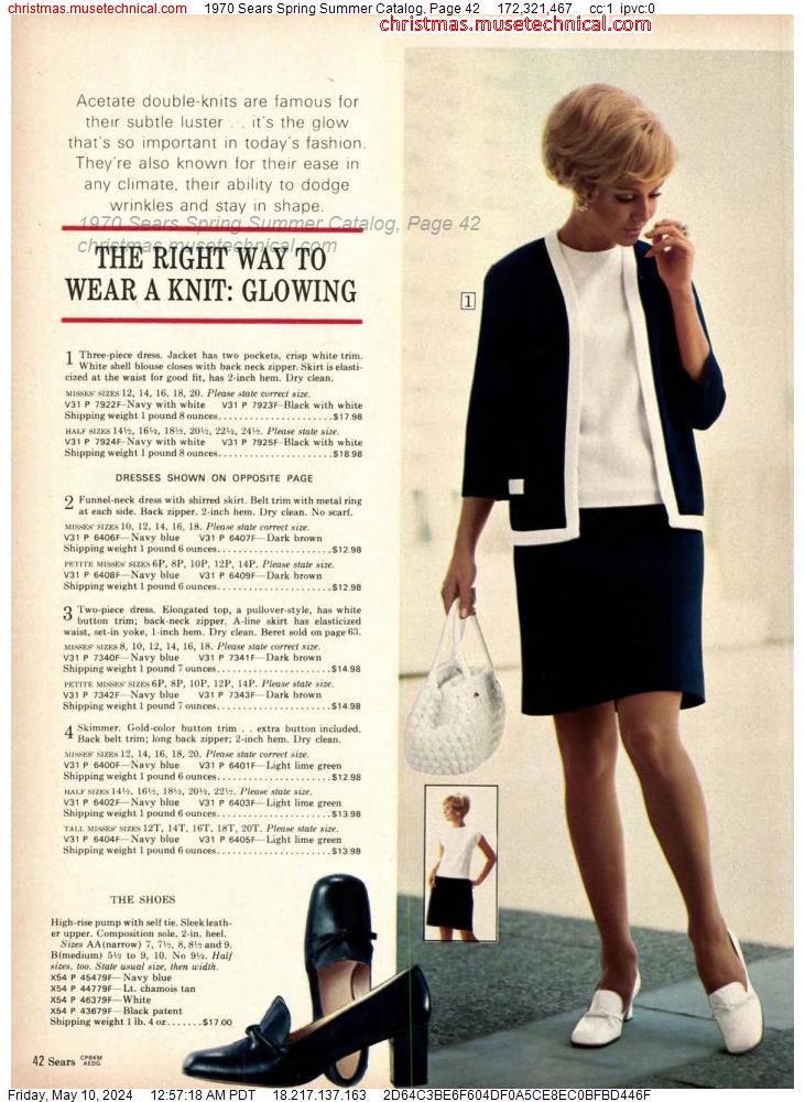 1970 Sears Spring Summer Catalog, Page 42