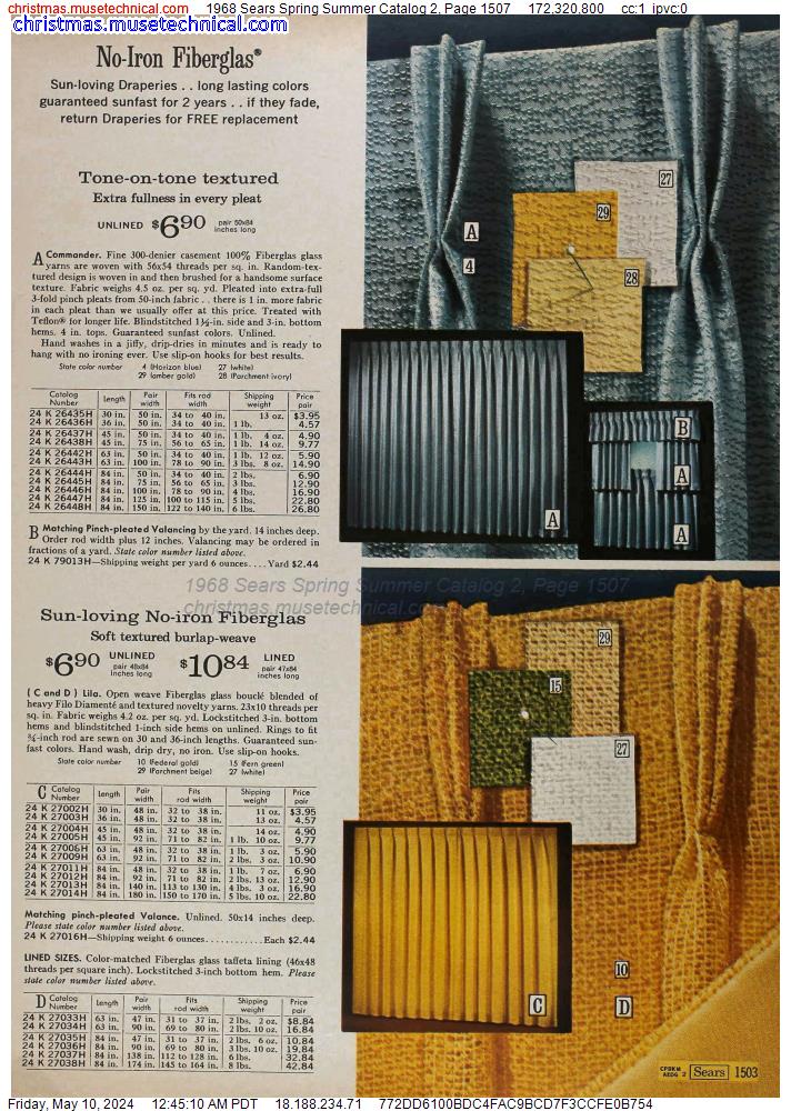 1968 Sears Spring Summer Catalog 2, Page 1507