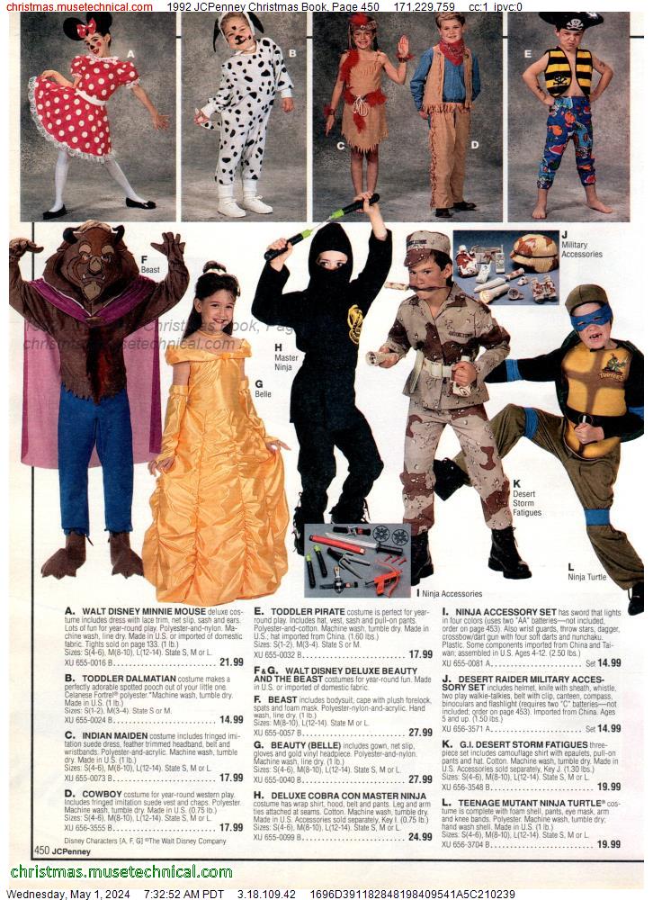 1992 JCPenney Christmas Book, Page 450