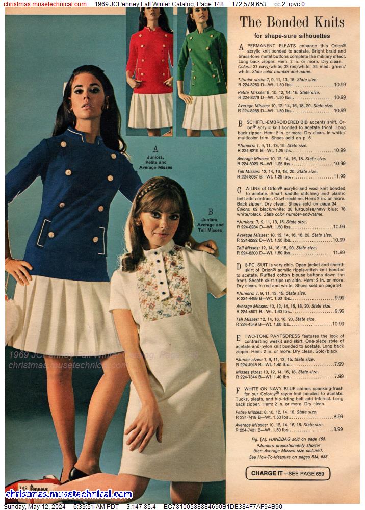 1969 JCPenney Fall Winter Catalog, Page 148