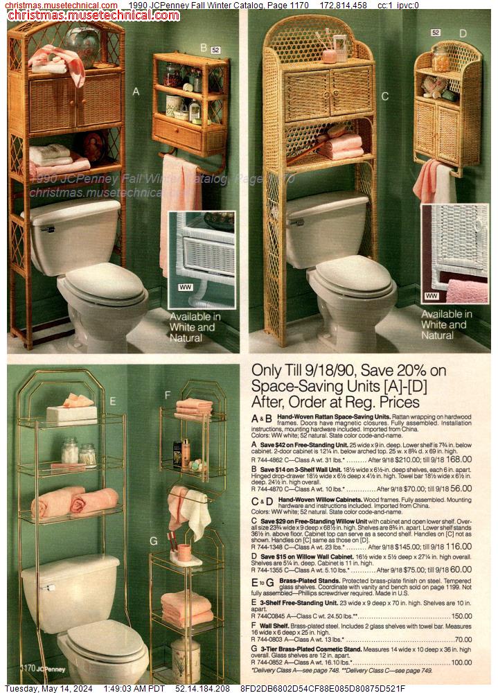 1990 JCPenney Fall Winter Catalog, Page 1170