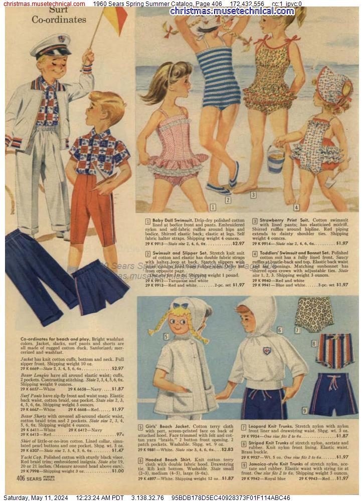 1960 Sears Spring Summer Catalog, Page 406