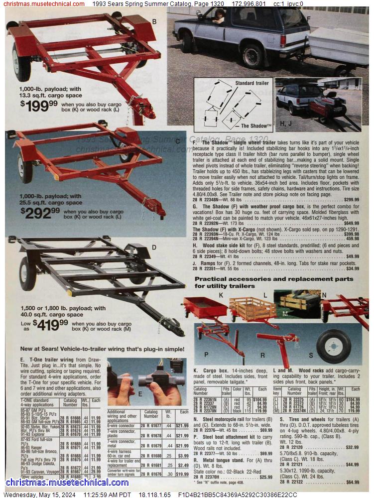 1993 Sears Spring Summer Catalog, Page 1320