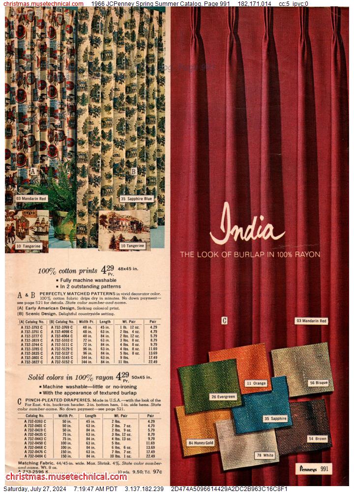 1966 JCPenney Spring Summer Catalog, Page 991