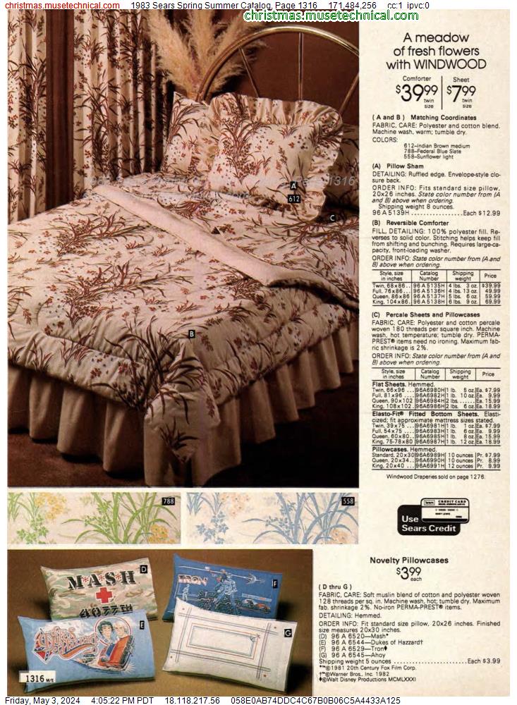 1983 Sears Spring Summer Catalog, Page 1316
