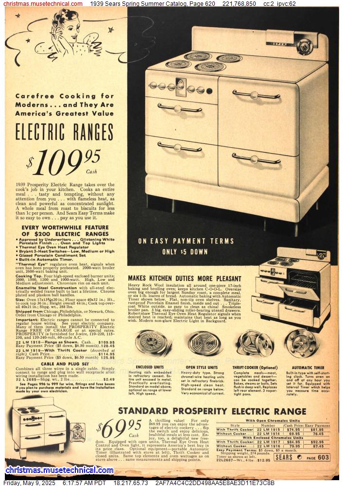 1939 Sears Spring Summer Catalog, Page 620