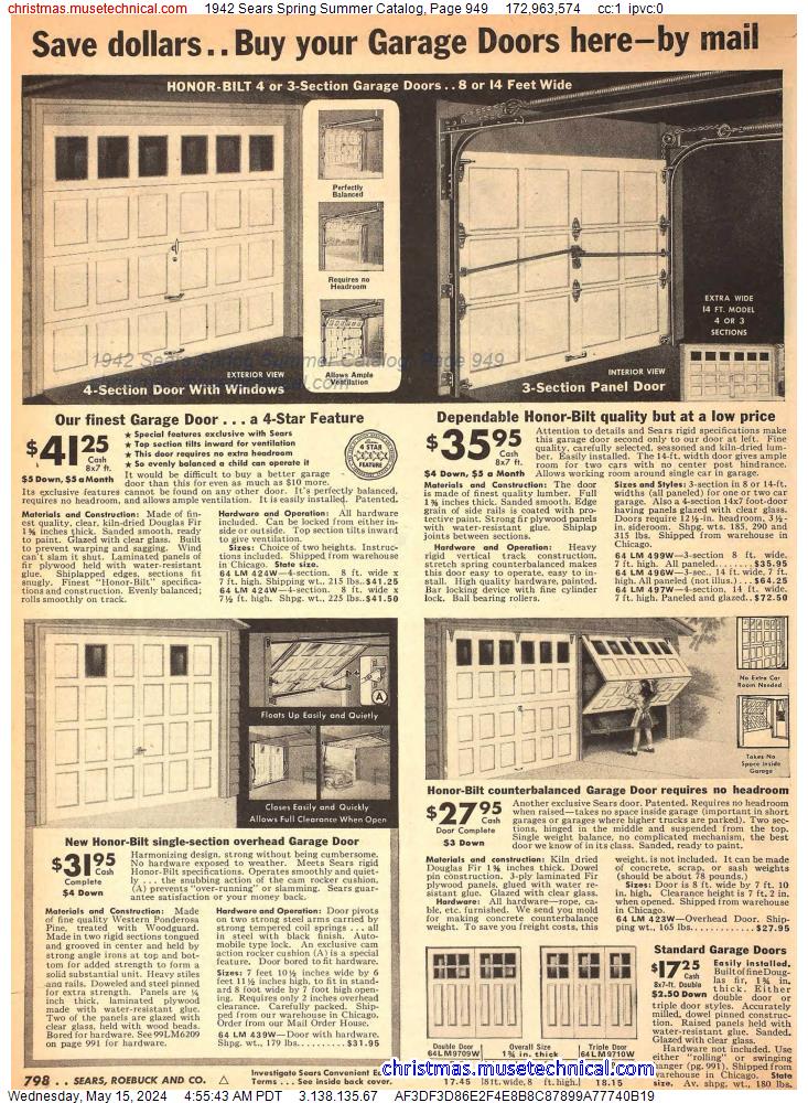 1942 Sears Spring Summer Catalog, Page 949