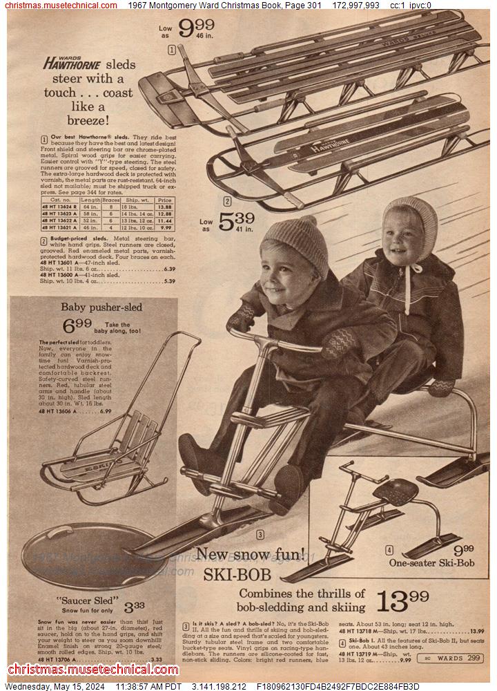 1967 Montgomery Ward Christmas Book, Page 301