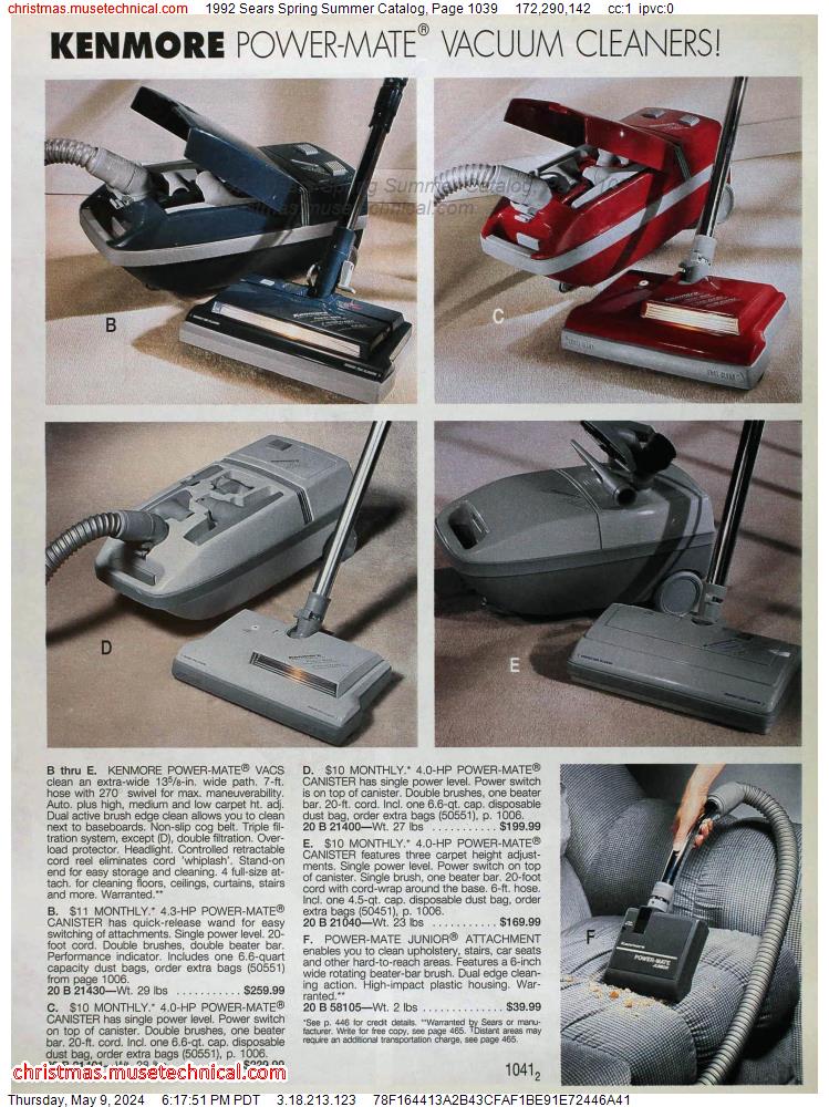 1992 Sears Spring Summer Catalog, Page 1039