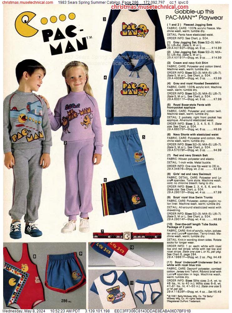 1983 Sears Spring Summer Catalog, Page 286