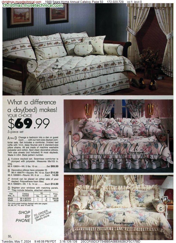 1989 Sears Home Annual Catalog, Page 50