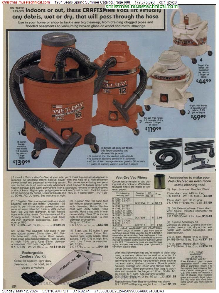 1984 Sears Spring Summer Catalog, Page 688