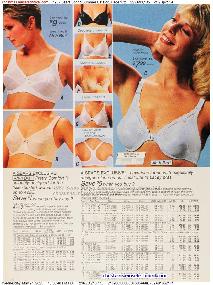 1987 Sears Spring Summer Catalog, Page 172