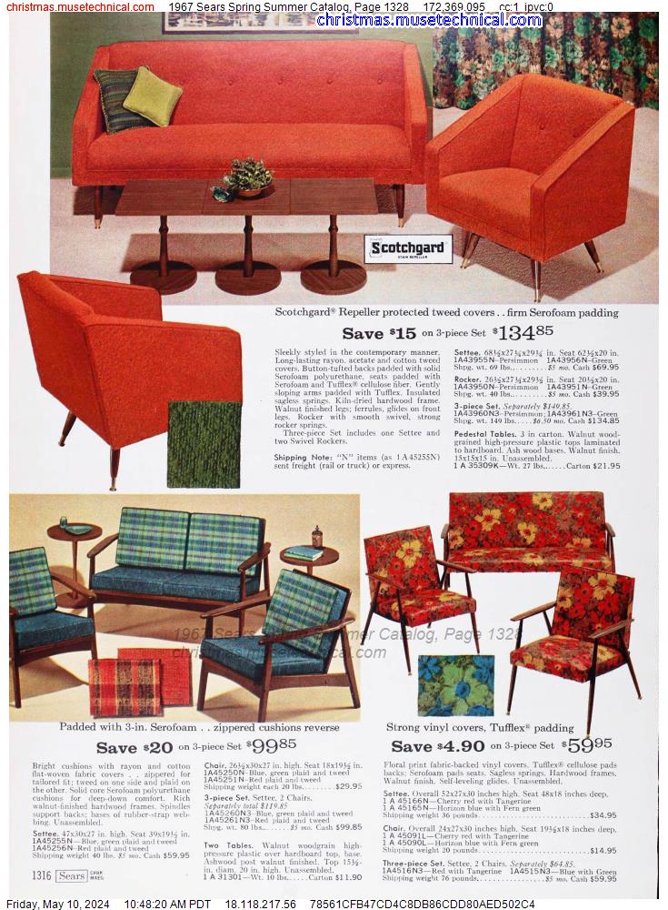 1967 Sears Spring Summer Catalog, Page 1328