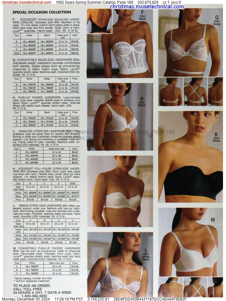 1992 Sears Spring Summer Catalog, Page 189