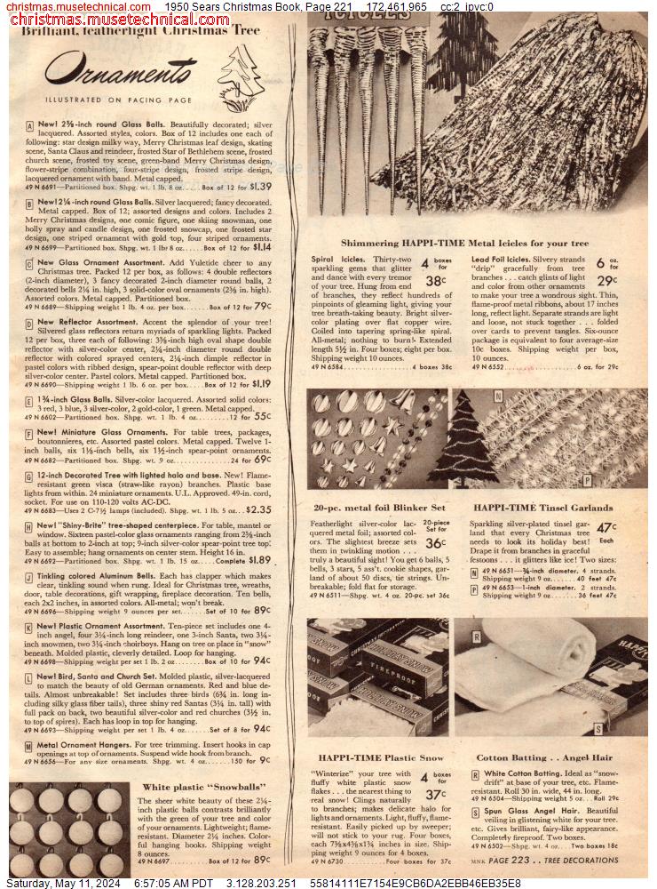 1950 Sears Christmas Book, Page 221