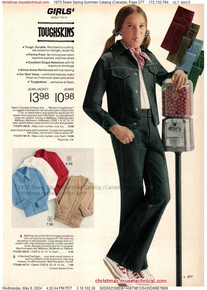1975 Sears Spring Summer Catalog (Canada), Page 277
