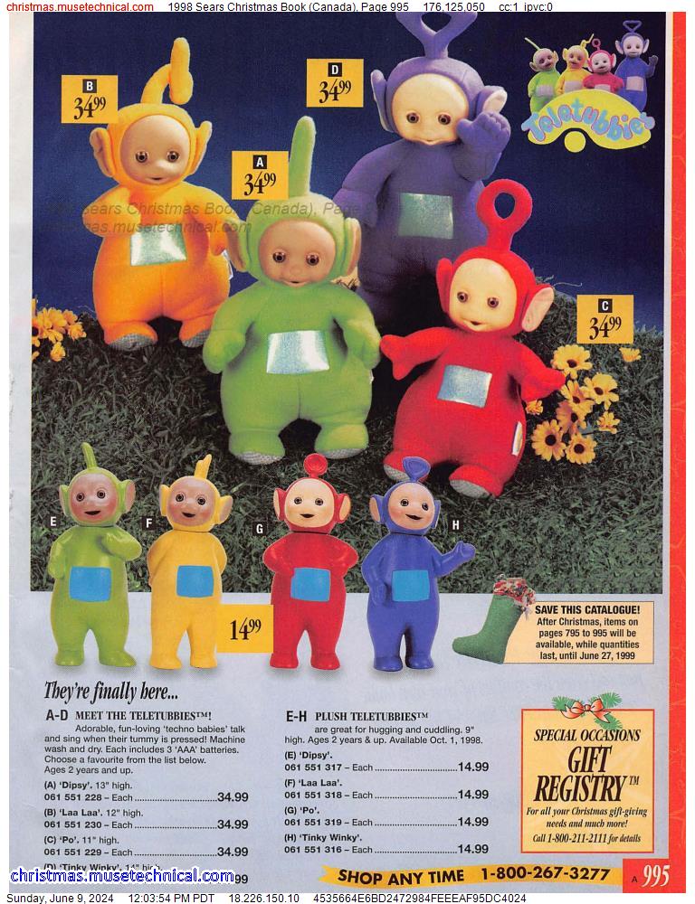 1998 Sears Christmas Book (Canada), Page 995