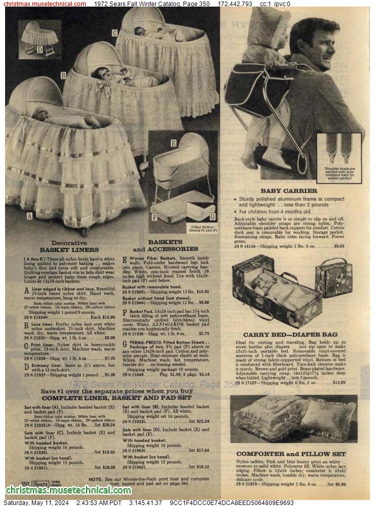 1972 Sears Fall Winter Catalog, Page 350