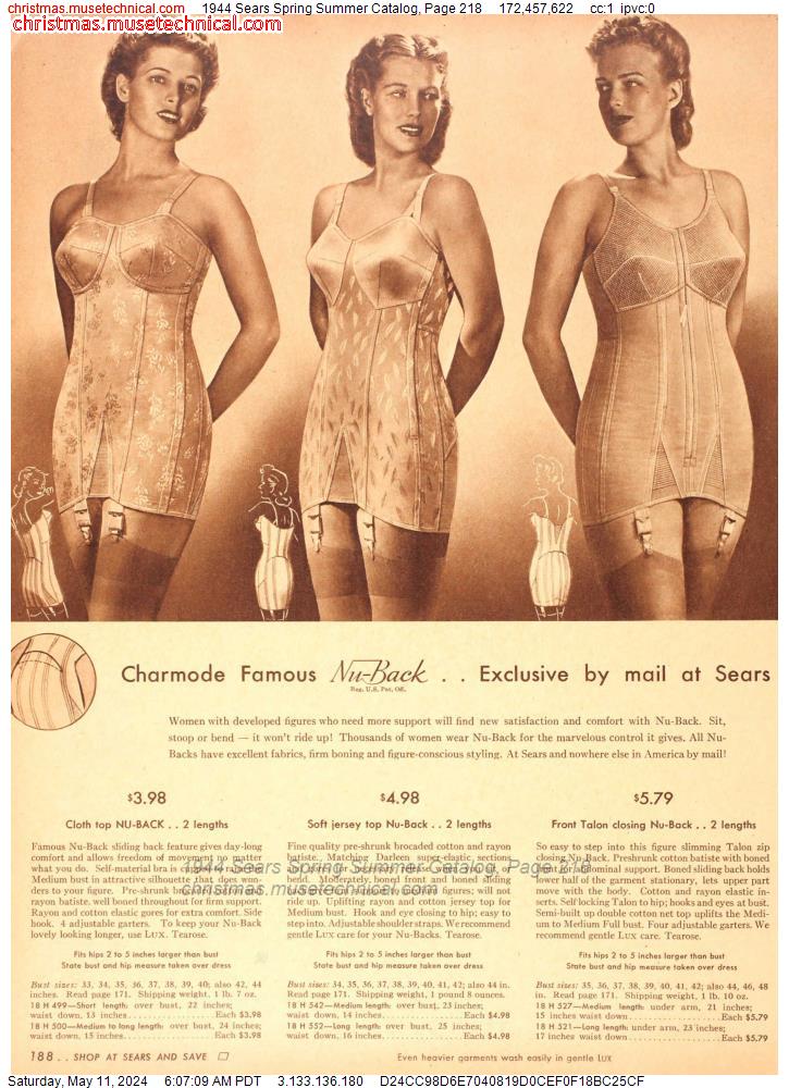 1944 Sears Spring Summer Catalog, Page 218
