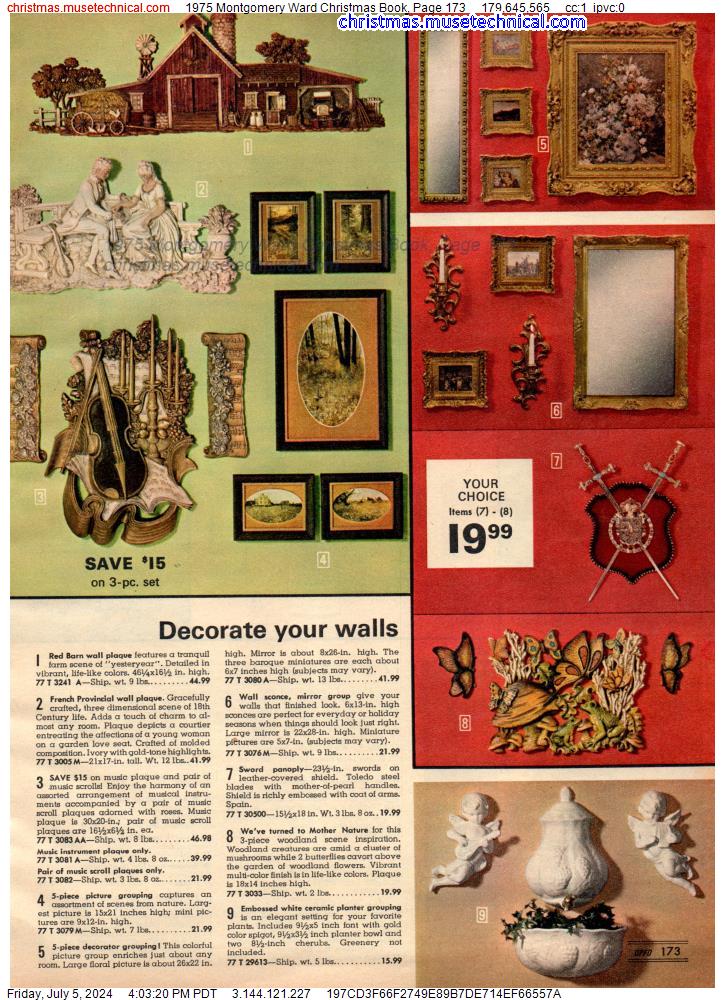 1975 Montgomery Ward Christmas Book, Page 173