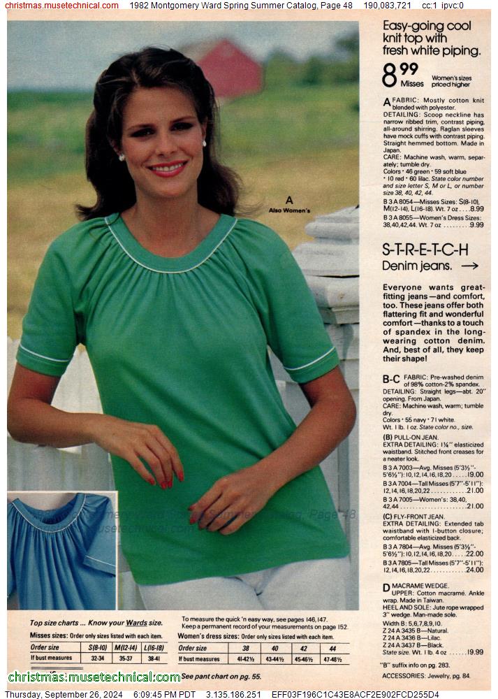 1982 Montgomery Ward Spring Summer Catalog, Page 48