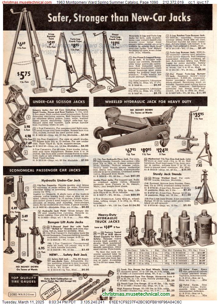 1963 Montgomery Ward Spring Summer Catalog, Page 1090