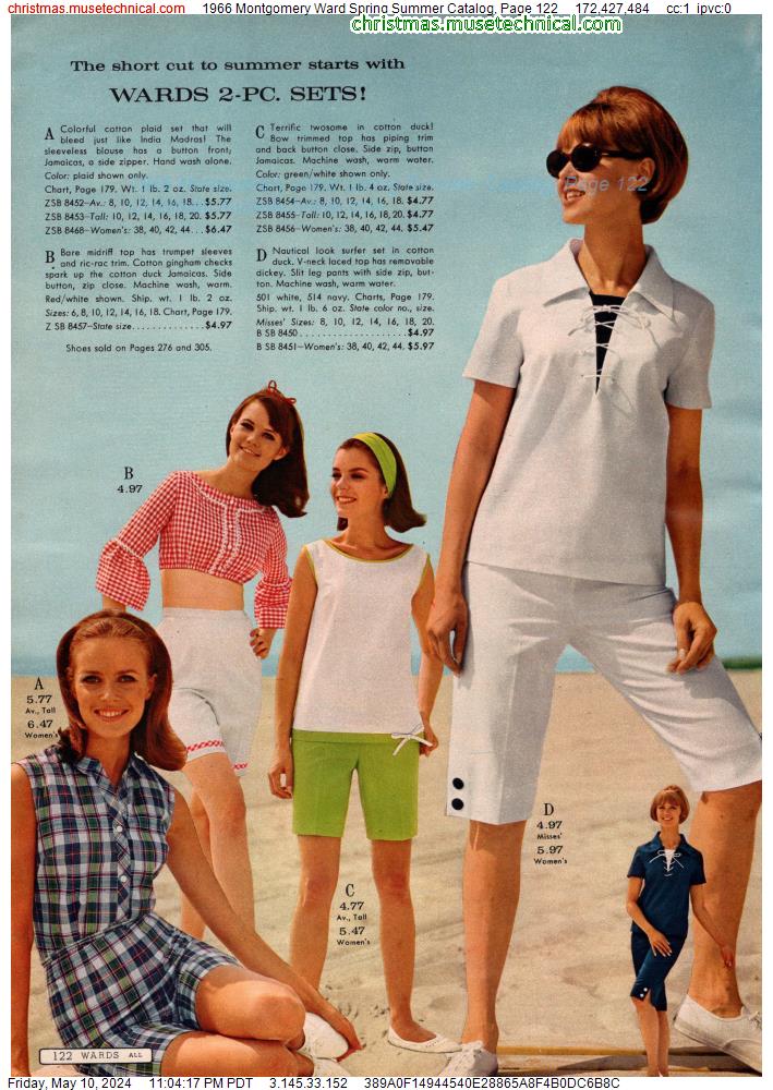 1966 Montgomery Ward Spring Summer Catalog, Page 122
