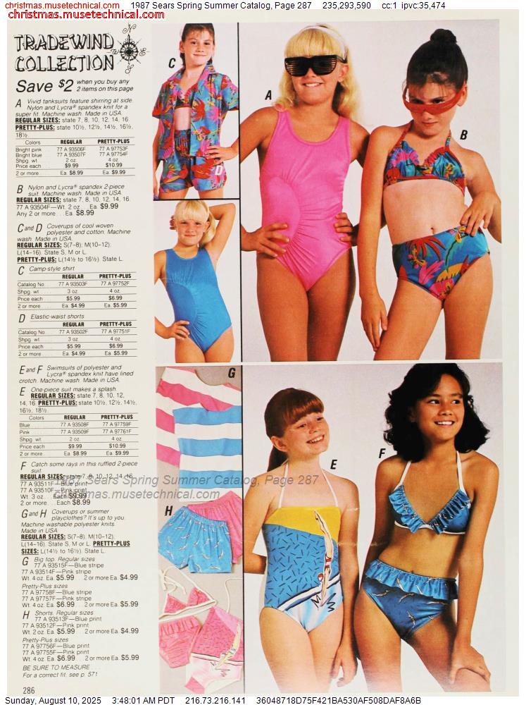 オーリー　スケーターズカタログ　1987年サマー 1987 Sears Spring Summer Catalog, Page 287 - Catalogs