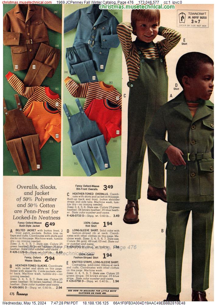 1969 JCPenney Fall Winter Catalog, Page 476
