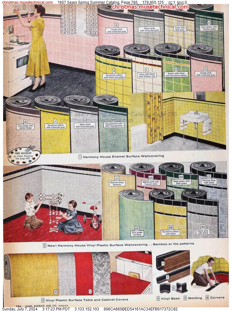 1957 Sears Spring Summer Catalog, Page 785