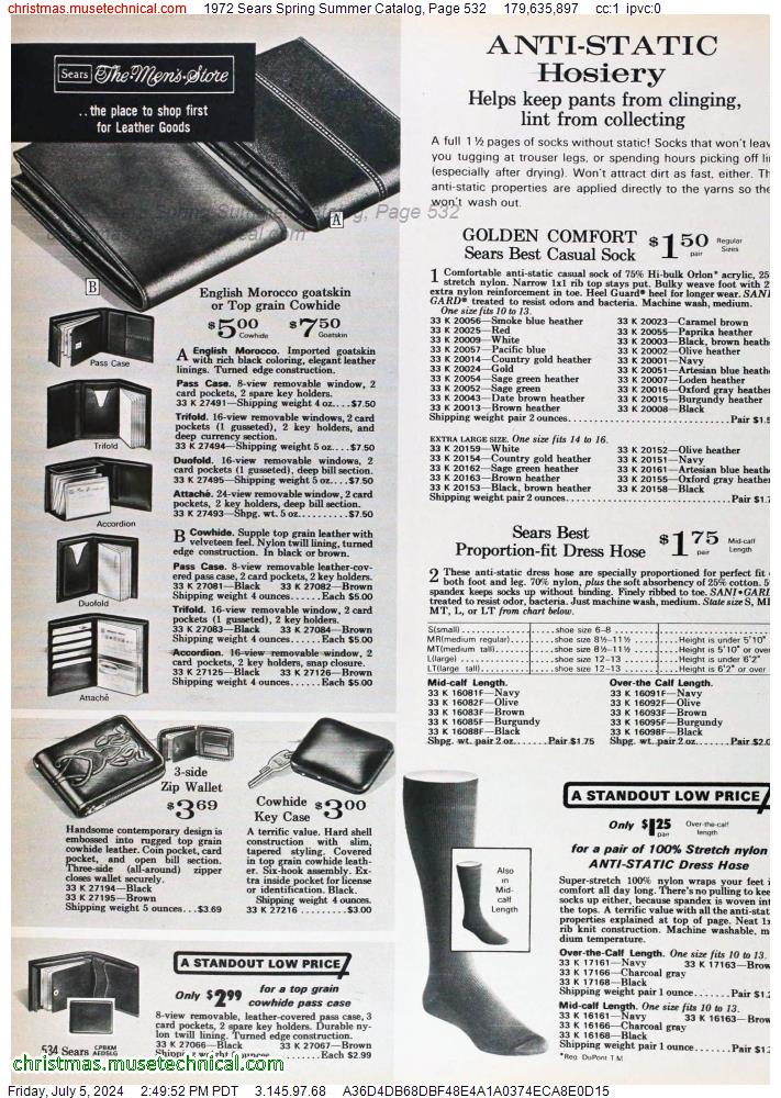 1972 Sears Spring Summer Catalog, Page 532