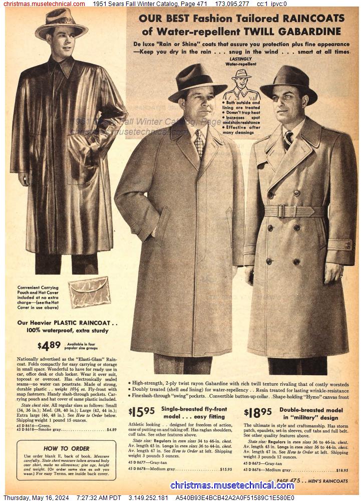 1951 Sears Fall Winter Catalog, Page 471